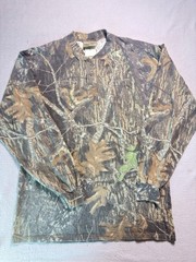 Vintage Jerzees Mossy Oak Shirt Mens L Camo Long Sleeve Y2K 90s
