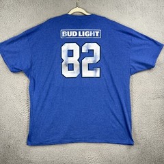 Bud Light Football Club Shirt MENS 3XL XXXL Double-Sided Graphic Tee NWOT