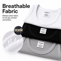 Men A-Shirt 3 6 Pack Lot Tank Top Cotton Wife Beater Ribbed Pack Undershirt S~3X