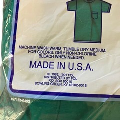 VTG 1991 Bloopers Irregular Men’s Pocket-T Shirt Size 2XL Green New In Package