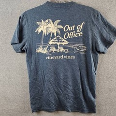 Vineyard Vines Out Of Office Dunes Graphic Tee Men’s S Key Largo Heather S/S