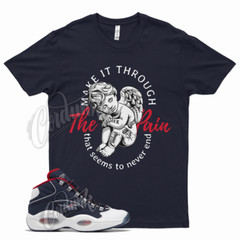 Navy TP T Shirt for Question Mid Ftwr White Vector Red Blue