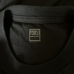 FEDELI Pima Cotton T-Shirt Black Size M – Soft & Durable