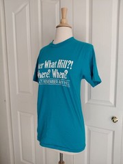 Vintage 1980s Over The Hill Blue Cotton T Shirt Single Stitch Small