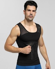 Men Compression Shirts Body shaper Tummy Control Underwear Slimming Girdle US