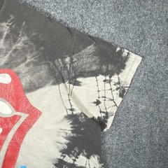 Vintage Rolling Stones Shirt Mens Large Black 1989 Steel Wheels Tour Faded 80s