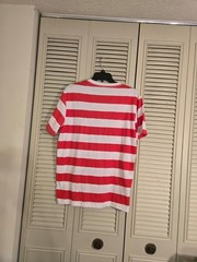 Where’s Waldo Cosplay Costume Striped Tee T-Shirt Red White Adult Medium