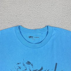 Uniqlo Metal Gear Solid 2 T Shirt Men’s Size L Blue Sons of Liberty *Flaws*