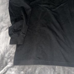 NWT Rawlings Mens Long Sleeve Shirt Black Sz Large New Baseball Softball Cotton