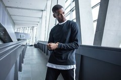 Build Your Brand Long sleeve with cuff rib – Long cut, Set-in sleeves