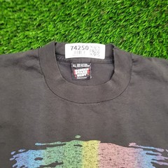 Vintage 80s Taconic Hills Rainbow Shirt L/XL 22×27 USA