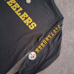Vintage 1990s Pittsburgh Steelers NFL Long Sleeve Graphic T-Shirt Size L/XL