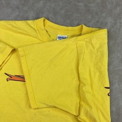 Vintage Diablo Paintball T-Shirt Men Sz XL Y2K Graphic Tee Yellow Short Sleeve