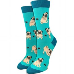 Women’s Premium Comfort Animal Socks Pug Socks 4-10
