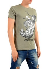 Roberto Cavalli Men’s Gray Graphic Print T-Shirt Sz S M L XL 2XL