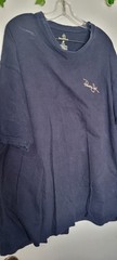 Panama Jack Adult’s 2XL Distressed Parrot-dise Navy Blue Graphic Logo T-shirt