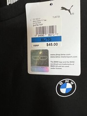 Puma BMW Motorsport MMS T7 Black Logo Tee (XL) TL60726
