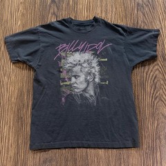 HOT! Billy Idol Portrait Graphic Unisex Cotton T-Shirt Size S-5XL