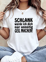 Plus Size, Women’s Plus Size German Phrase T-Shirt – “I Won’t Bother Making You