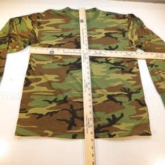 ROTHCO CAMO CAMOUFLAGE LONG SLEEVE TACTICAL TEE T SHIRT Mens L Green