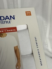 Gildan Softstyle Men’s Classic Fit Crew T-Shirts 6-Pack White Size M Moisture W…