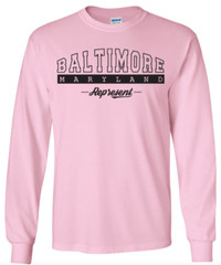 Baltimore Maryland T-Shirt Long Sleeve Graphic tee