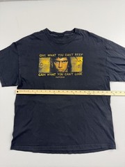 Vintage End Of The Spear Shirt Mens Black Christian Graphic Tee Movie Read