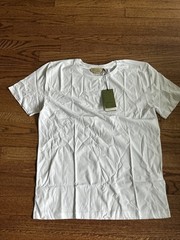 Gucci Uniform Basic Cotton White Tee Shirt Uniform Piece 2XL