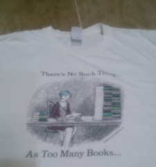 Vintage 90s Edward Gorey Shirt No Such Thing Too Many Books Gray Sz 2XL