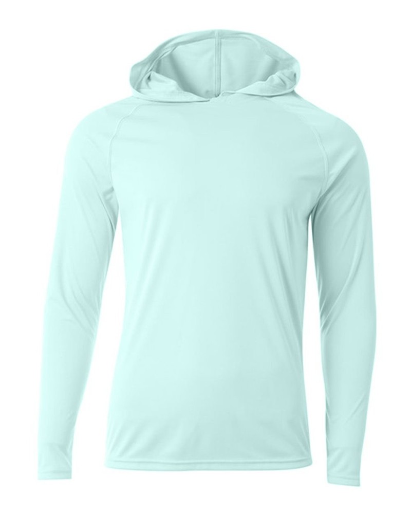 A4 Long Sleeve Hooded Tee Mens N3409