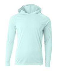 A4 Long Sleeve Hooded Tee Mens N3409