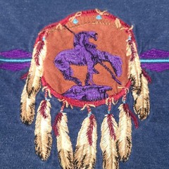 Vintage HL Miller Gold Shirt Mens XL Sedona Arizona Embroidered Single Stitch