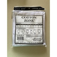 Cotton Zone T-Shirt White 3XL (New)
