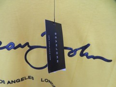 Vintage Sean John Shirt Mens 3XL Yellow City Logo Graphic Tee Short Sleeve y2k
