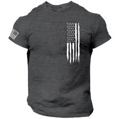 American Flag Shirt, Left Chest Flag, Patriotic, USA, 2A, 2nd Amendment