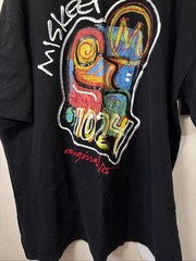 VTG Muskeen Originals 1024 Hand Painted Graffiti Tee 4XL Black Street Y2K Rare