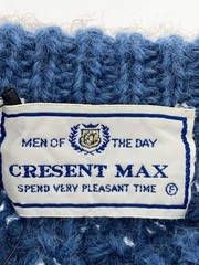 Other Brands CRESCENT MAX Knit Sweater (Thick) BLU Solid Color