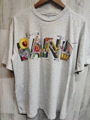 VTG 90s Band Instruments Brass Percussion Animated Graphic T-shirt Men’s XL