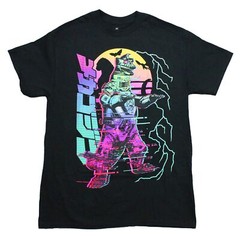 Godzilla MechaGodzilla New Adult T-Shirt – Walking Past Electrified Sunset
