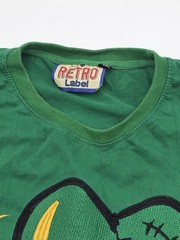 Green RETRO LABEL Shirt ” Angel On Money Bag Balloon” Size 3XL