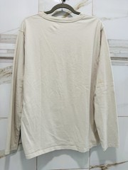 Goodfellow & Co Long-Sleeve Henley Shirt — Cream men’s size large 100% cotton