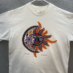 Vintage Yazbek Shirt Adult Large White Aztec Nature Grunge Skater Thrasher Y2K