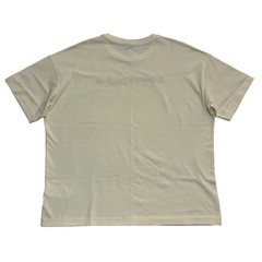 Converse Men’s T-Shirt Cream Loose Fit Short Sleeve Embroidered Logo Size Medium