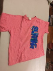 Vintage 80s 90s Windjammer 1992 Surfing Beach Neon Pink Medium Retro Surfing