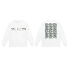 Usher Long Sleeve Limited Edition White Money Shirt Size Medium