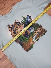 Vintage Wild Side Wolves Wolf T Shirt – Size Large L – Vtg Tee Nature