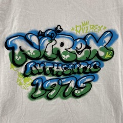 VINTAGE Avirex T Shirt Mens XL White Graffiti Graphic Streetwear Tee Y2K 00s