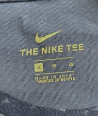 Nike Acid Wash Graphic Pocket Tee XL Blue Red Topographic Streetwear T-Shirt