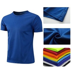 Mens Womens Quick Dry Sports T Shirt Breathable Gym Running Fitness Short Sleeve