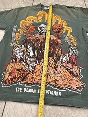warren lotas green the demon executioner graphic t-shirt sz L